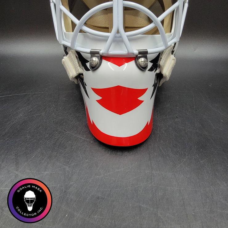 Ed Belfour Signed Goalie Mask Chicago Red Simple Eagle Classic Signature Edition Autographed Tribute