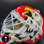 Ed Belfour Signed Goalie Mask Chicago Red Simple Eagle Classic Signature Edition Autographed Tribute