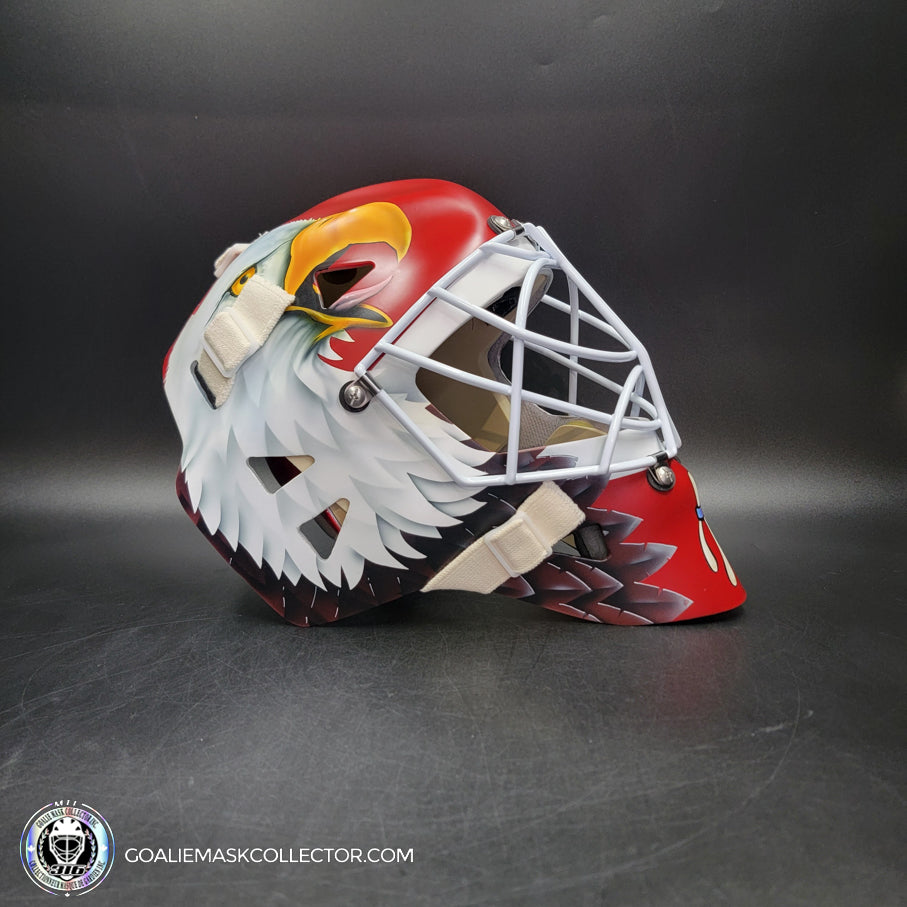 Ed Belfour Signed Goalie Mask V2 Chicago Complex MATTE Finish