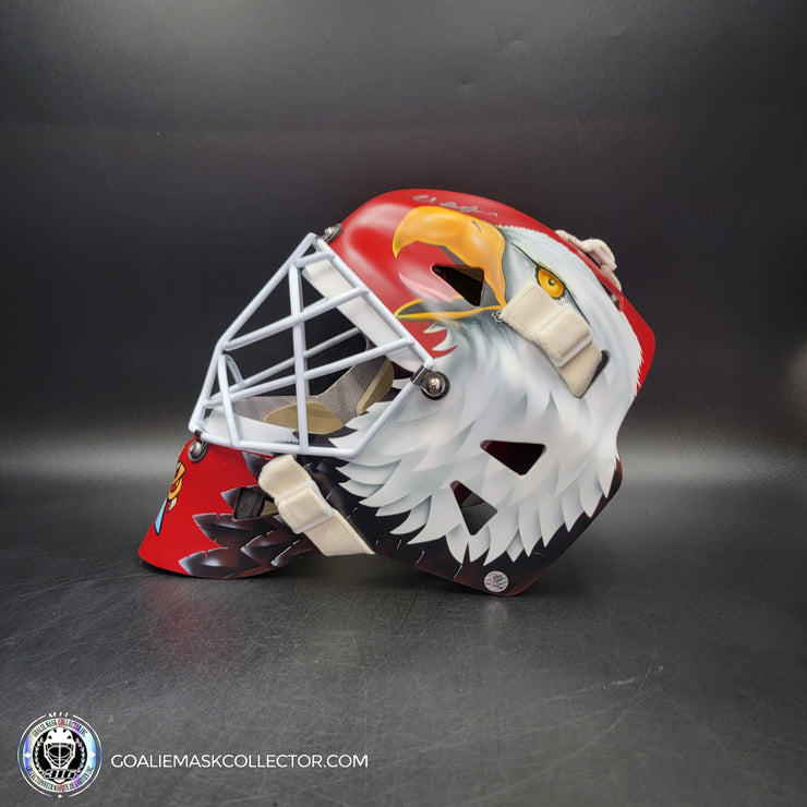 Ed Belfour Signed Goalie Mask V2 Chicago Complex MATTE Finish Autographed Signature Edition