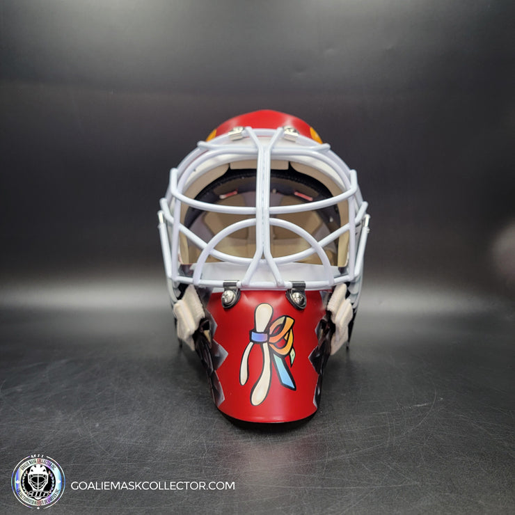 Ed Belfour Signed Goalie Mask V2 Chicago Complex MATTE Finish Autographed Signature Edition