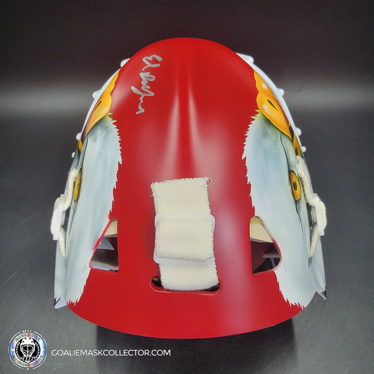 Ed Belfour Signed Goalie Mask V2 Chicago Complex MATTE Finish Autographed Signature Edition