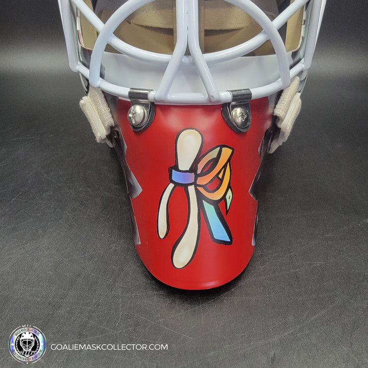 Ed Belfour Signed Goalie Mask V2 Chicago Complex MATTE Finish Autographed Signature Edition