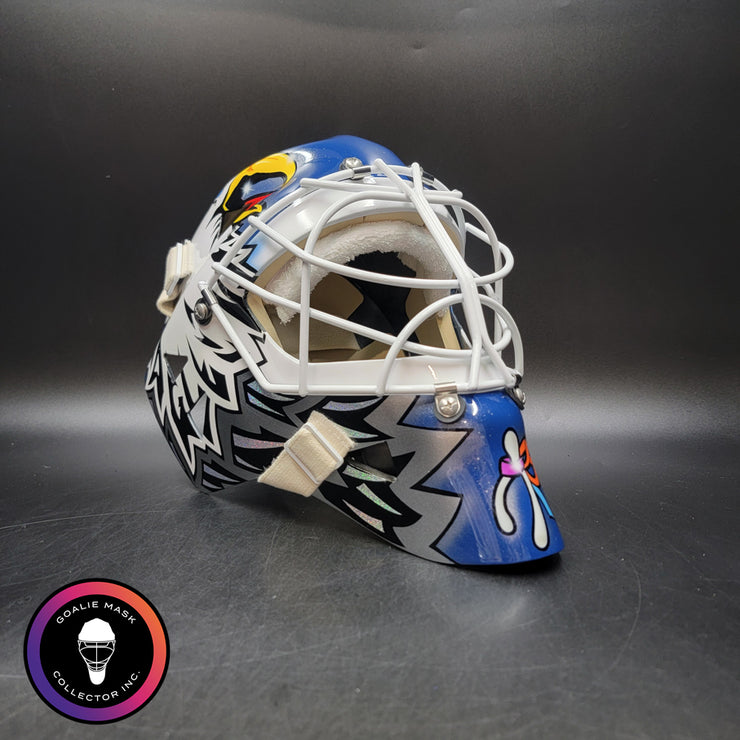 Ed Belfour Signed Goalie Mask Toronto Blue V1 Signature Edition Autographed Tribute
