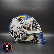 Ed Belfour Signed Goalie Mask Toronto Blue V1 Signature Edition Autographed Tribute