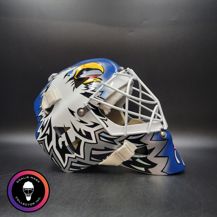 Ed Belfour Signed Goalie Mask Toronto Blue V1 Signature Edition Autographed Tribute