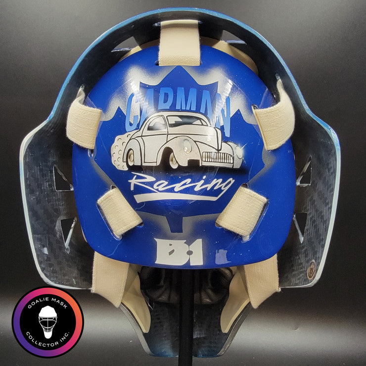 Ed Belfour Signed Goalie Mask Toronto Blue V1 Signature Edition Autographed Tribute