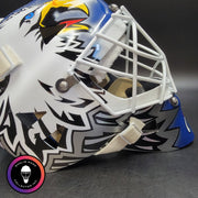 Ed Belfour Signed Goalie Mask Toronto Blue V1 Signature Edition Autographed Tribute