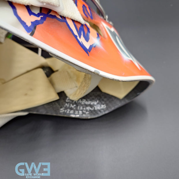 Evgeni Nabokov Goalie Mask Game Worn 2012-13 New York Islanders by Miska and Warwick AS-03405