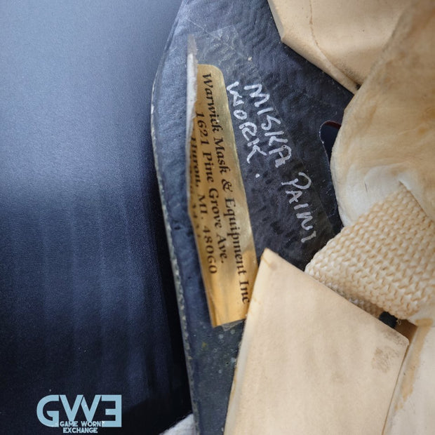 Evgeni Nabokov Goalie Mask Game Worn 2012-13 New York Islanders by Miska and Warwick AS-03405