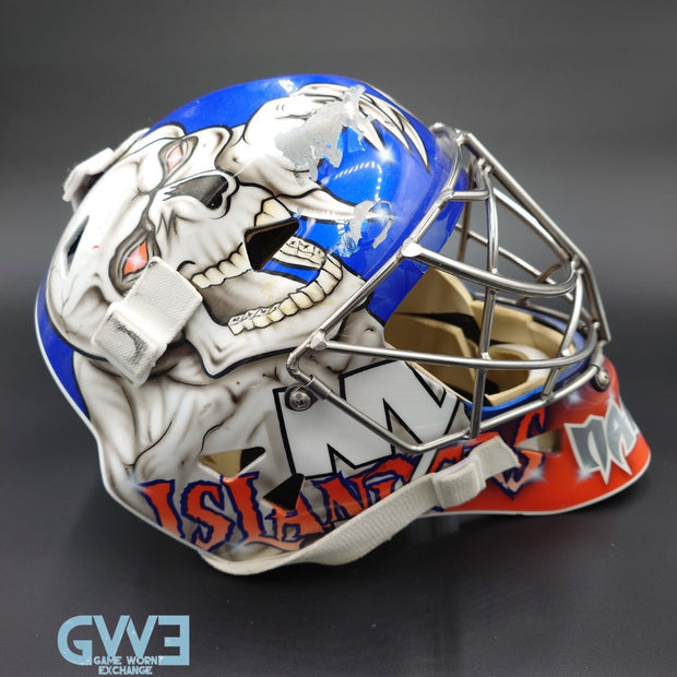 Evgeni Nabokov Goalie Mask Game Worn 2012-13 New York Islanders by Miska and Warwick AS-03405