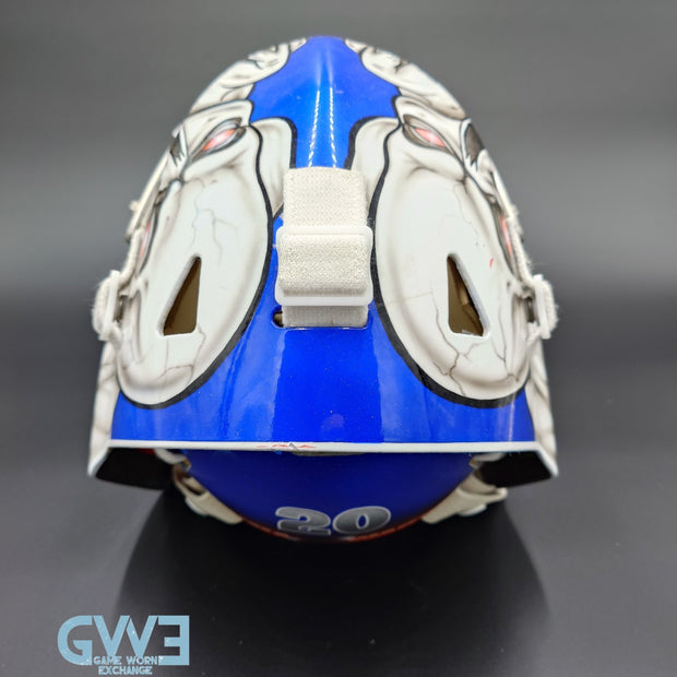 Evgeni Nabokov Goalie Mask Game Worn 2012-13 New York Islanders by Miska and Warwick AS-03405