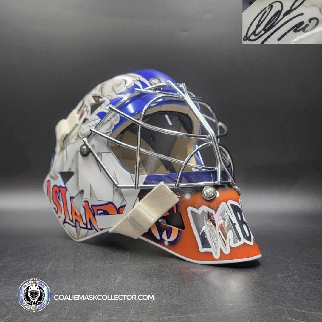 Evgeni Nabokov Signed Goalie Mask New York Signature Edition Tribute. Goalie Mask Collector.