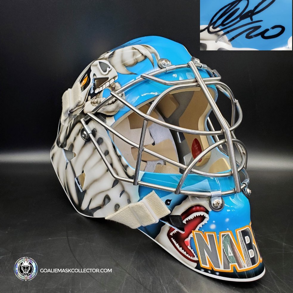 Evgeni Nabokov Signed Goalie Mask San Jose Signature Edition. Goalie Mask Collector.