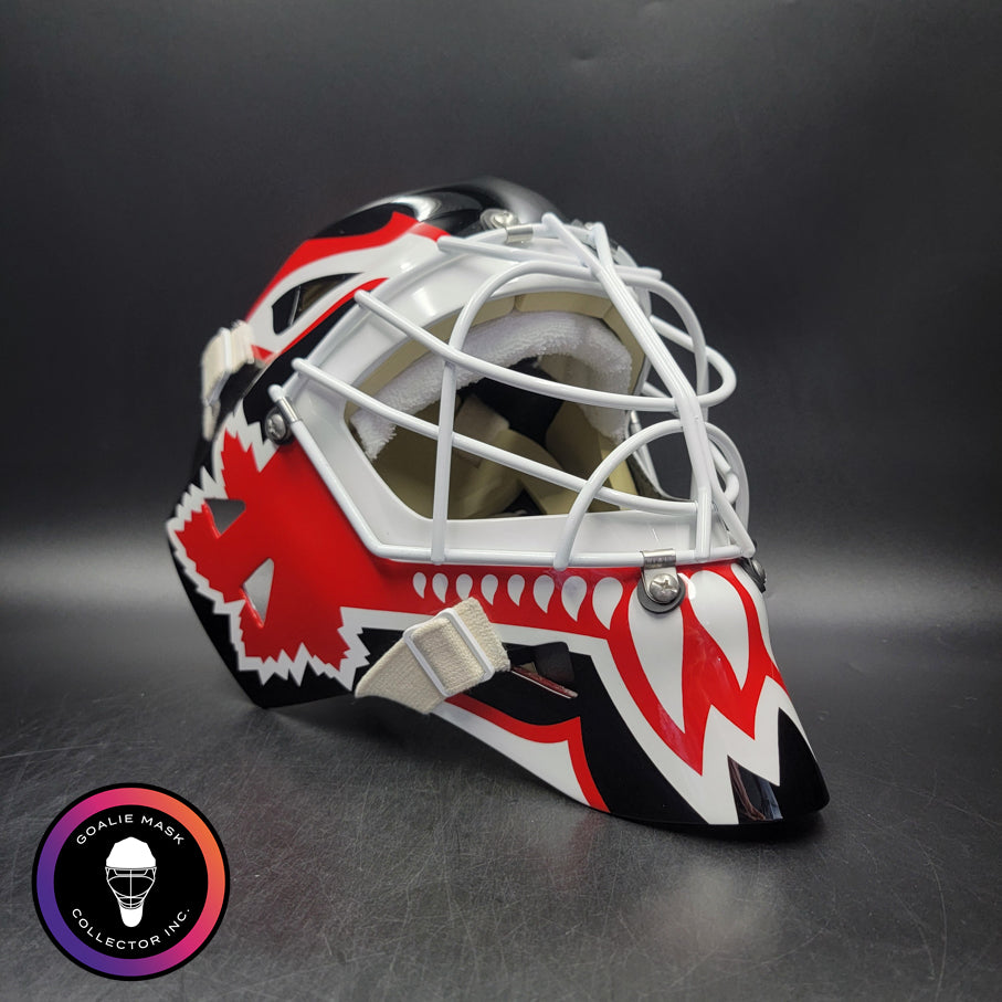 Felix Potvin Goalie Mask Unsigned Team Canada V2 "Red & Black" Tribute