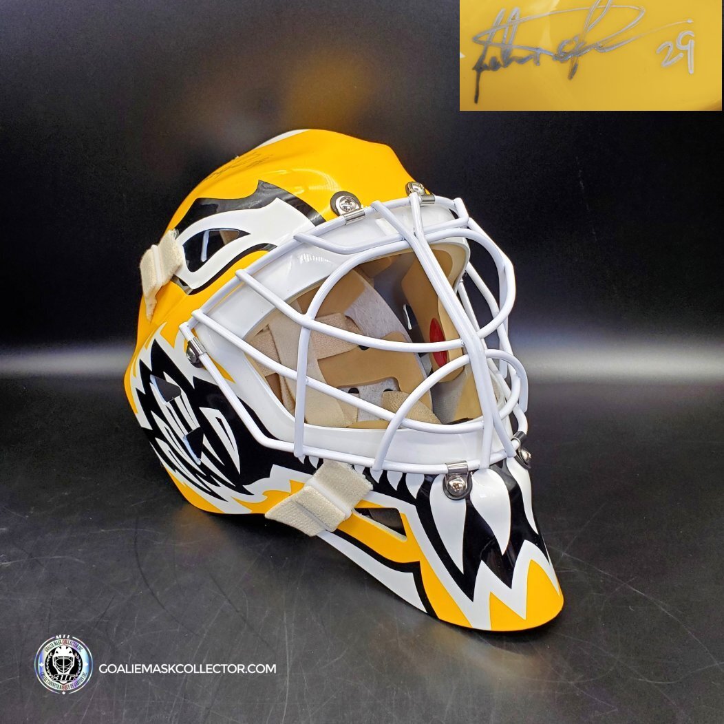 Felix Potvin Signed Goalie Mask Boston Signature Edition Autographed
