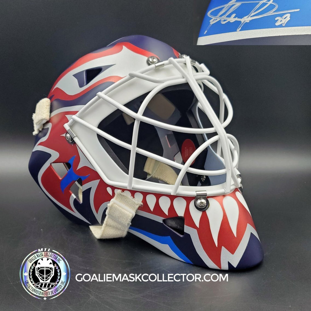 Felix Potvin Signed Goalie Mask Vancouver V2 Matte Signature Edition Autographed Tribute
