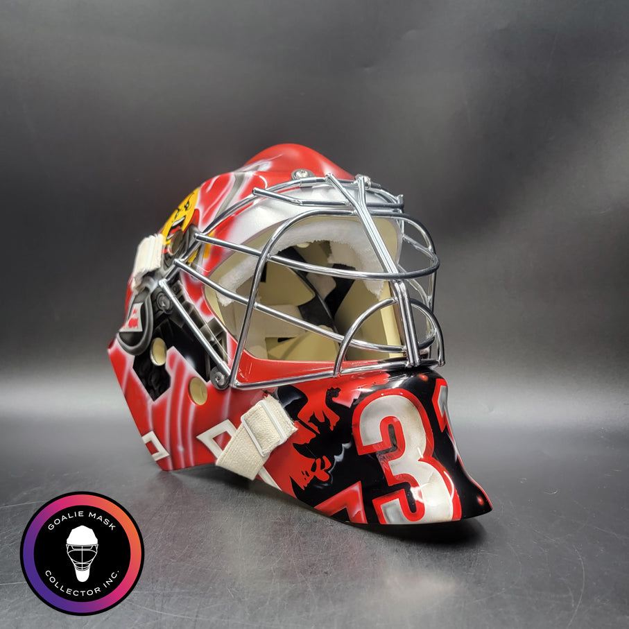 Frederik Andersen Goalie Mask Unsigned 2026 Carolina CUP WINNNING Tribute