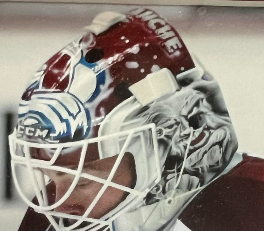 Jean Sebastian Giguere Signed Goalie Mask Colorado Signature Edition. Goalie Mask Collector.