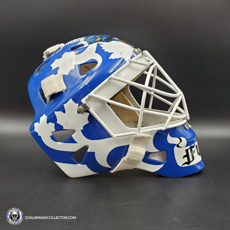 Greg Mask Grant Fuhr Game Worn Goalie Mask Toronto Maple Leafs 1992-93 Season Ga ...