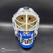 Grant Fuhr Game Worn Goalie Mask Toronto Maple Leafs 1992-93 Season Game Used Made and Painted by Greg Harrison AS-02897 - SOLD