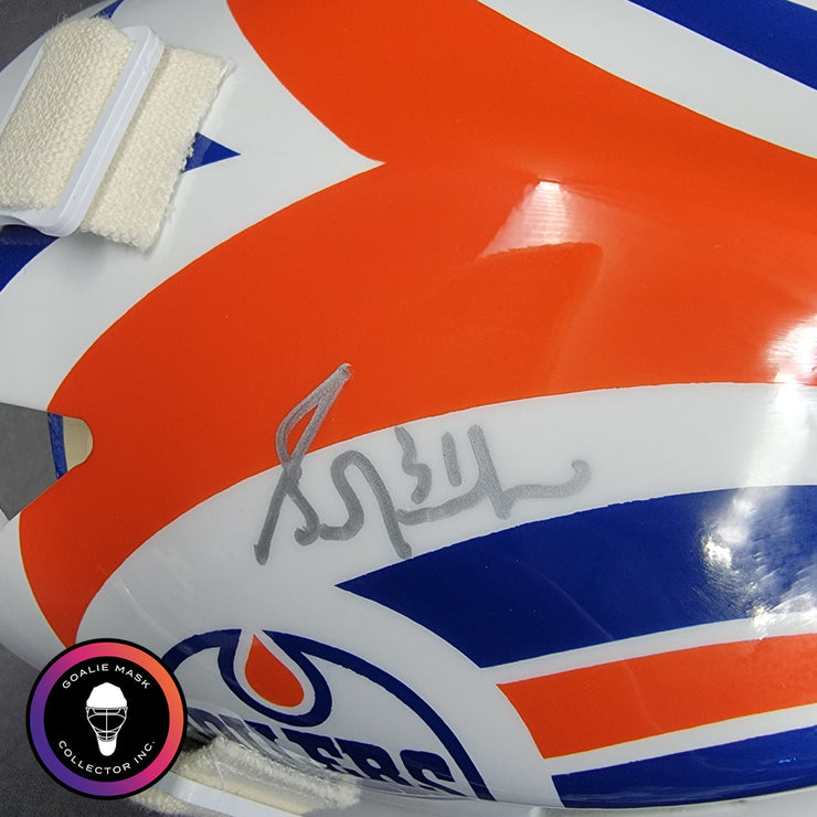 Grant Fuhr Signed Goalie Mask Edmonton Classic V1 1987 Signature Edition Autographed
