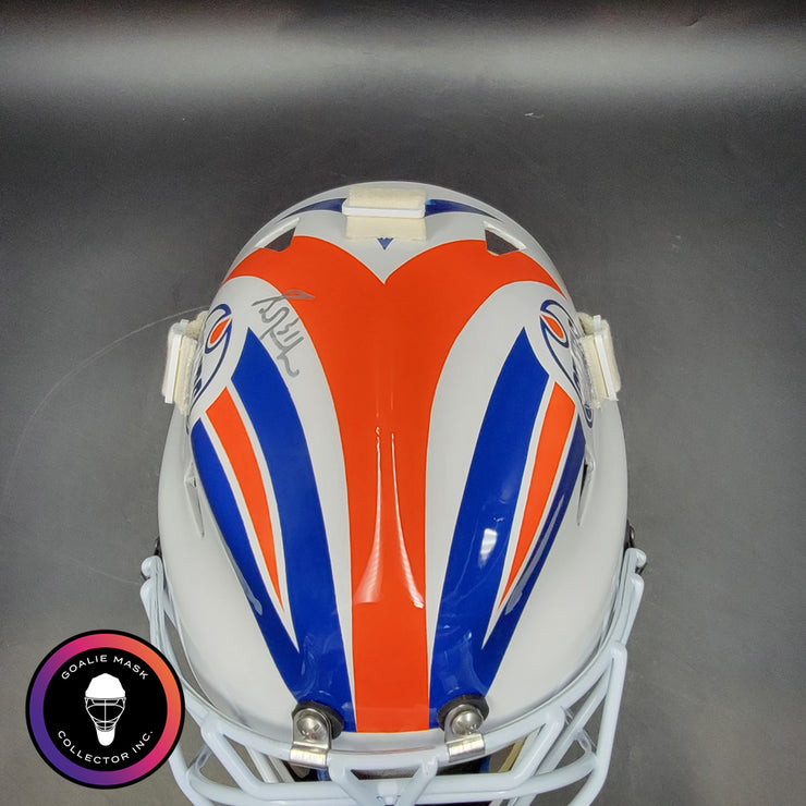 Grant Fuhr Signed Goalie Mask Edmonton Classic V1 1987 Signature Edition Autographed