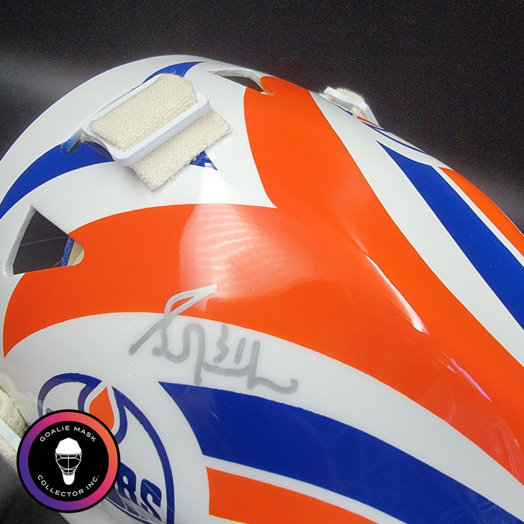 Grant Fuhr Signed Goalie Mask Edmonton Classic V1 1987 Signature Edition Autographed