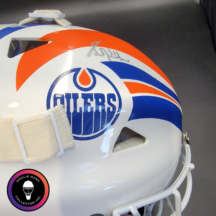 Grant Fuhr Signed Goalie Mask Edmonton Classic V1 1987 Signature Edition Autographed