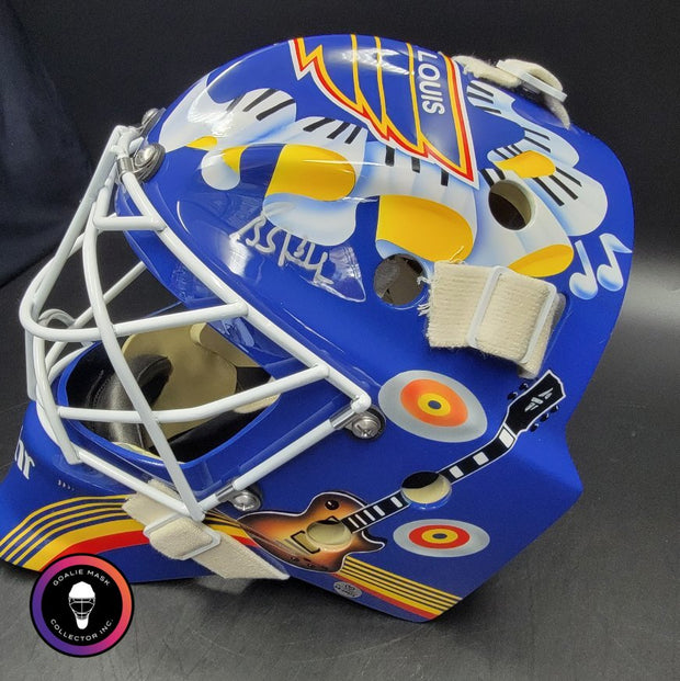 Grant Fuhr Signed Goalie Mask St. Louis V4 2000 Signature Edition Autographed Tribute