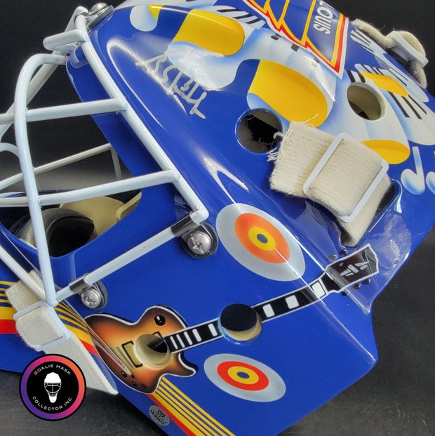 Grant Fuhr Signed Goalie Mask St. Louis V4 2000 Signature Edition Autographed Tribute