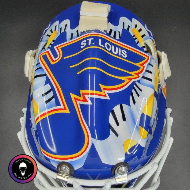 Grant Fuhr Signed Goalie Mask St. Louis V4 2000 Signature Edition Autographed Tribute