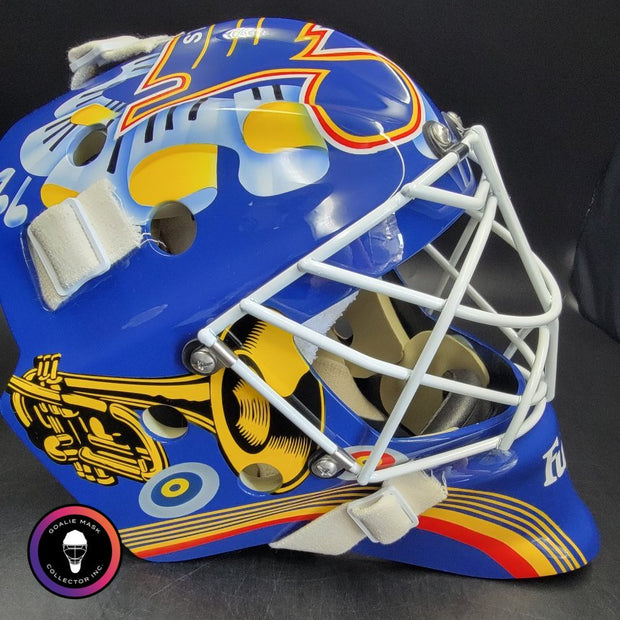 Grant Fuhr Signed Goalie Mask St. Louis V4 2000 Signature Edition Autographed Tribute
