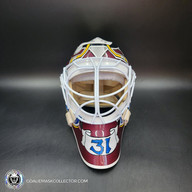 Guy Hebert Goalie Mask Unsigned Anaheim Tribute