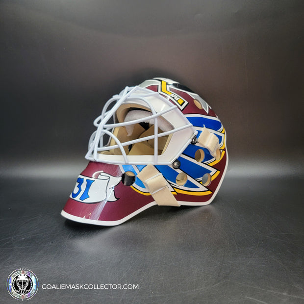Guy Hebert Goalie Mask Unsigned Anaheim Tribute
