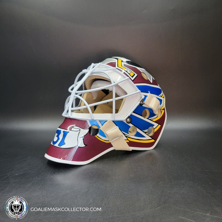 Guy Hebert Goalie Mask Unsigned Anaheim Tribute