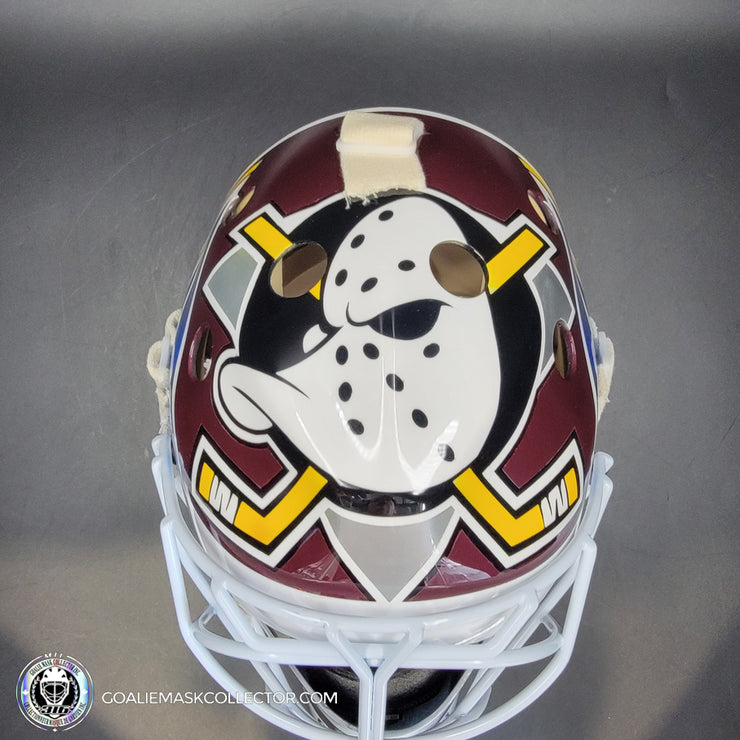 Guy Hebert Goalie Mask Unsigned Anaheim Tribute