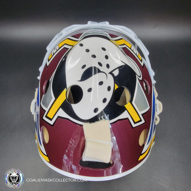 Guy Hebert Goalie Mask Unsigned Anaheim Tribute
