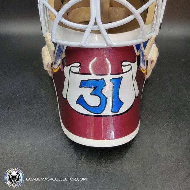 Guy Hebert Goalie Mask Unsigned Anaheim Tribute