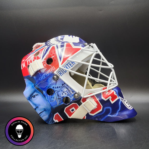 Henrik Lundqvist Signed Goalie Mask New York "Mike Richter 1994" Tribute Signature Edition Autographed by Lundqvist Tribute