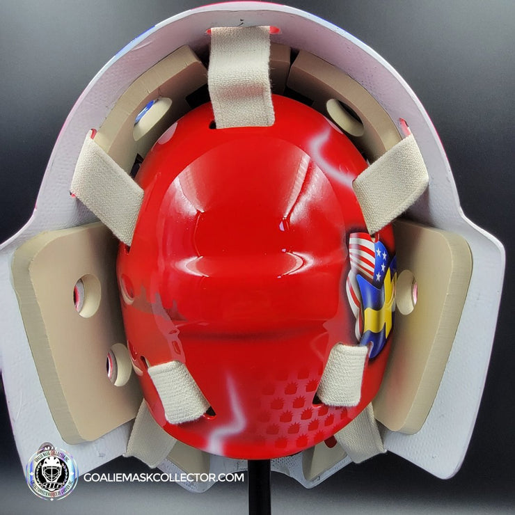 Henrik Lundqvist Signed Goalie Mask 2014 Stadium Series New York Tribute Signature Edition