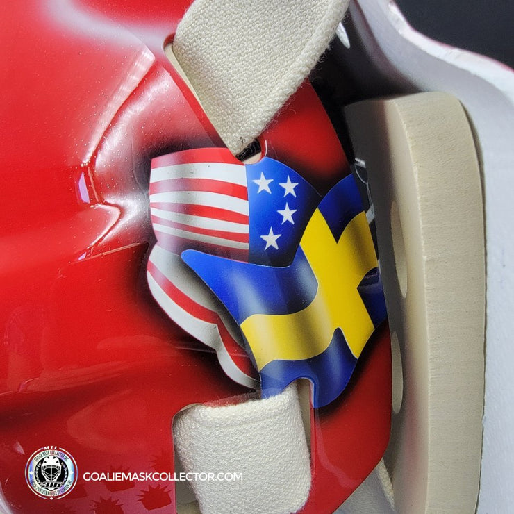 Henrik Lundqvist Signed Goalie Mask 2014 Stadium Series New York Tribute Signature Edition