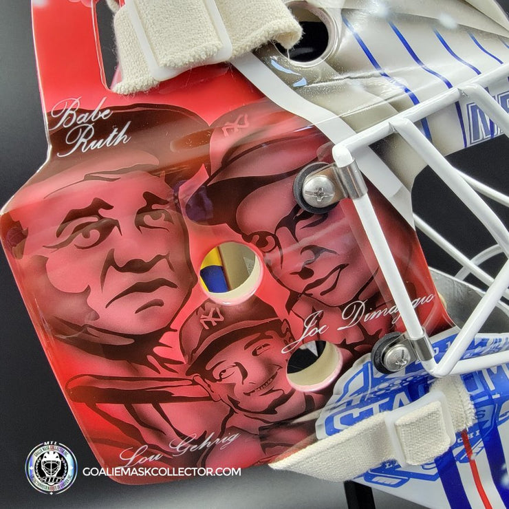 Henrik Lundqvist Signed Goalie Mask 2014 Stadium Series New York Tribute Signature Edition