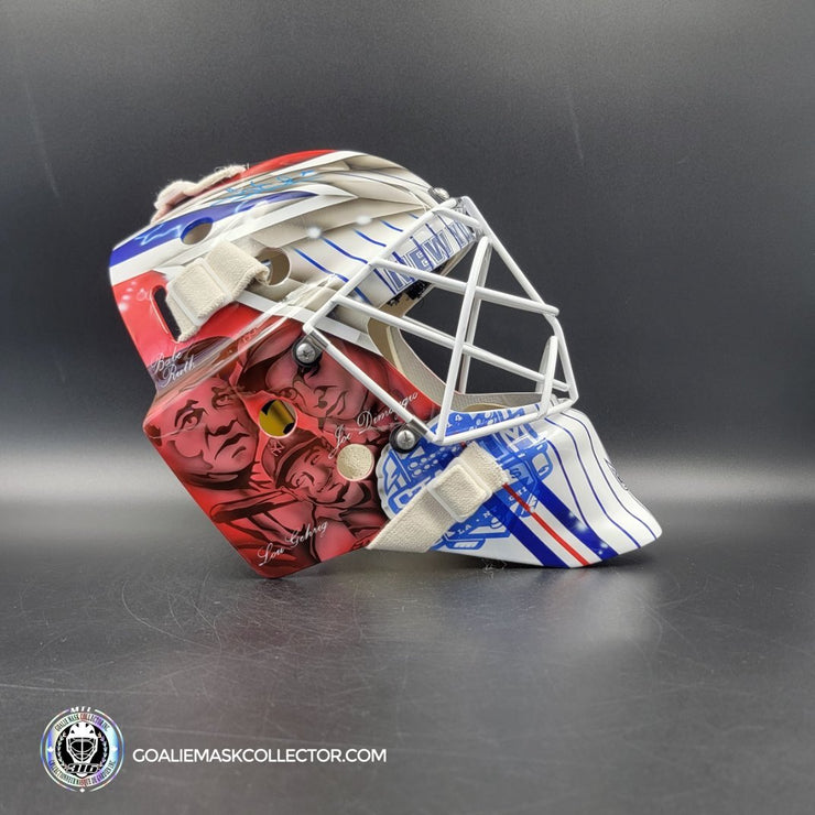 Henrik Lundqvist Signed Goalie Mask 2014 Stadium Series New York Tribute Signature Edition