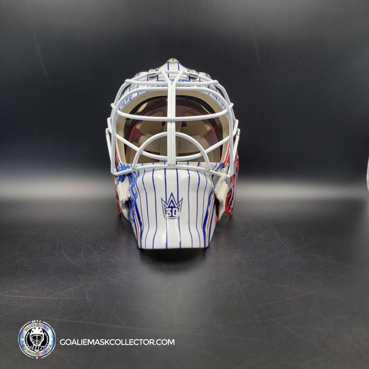Henrik Lundqvist Signed Goalie Mask 2014 Stadium Series New York Tribute Signature Edition