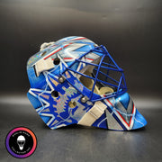Henrik Lundqvist Signed Goalie Mask 2015 New York Neon Blue Edition Signature Edition Autographed Tribute