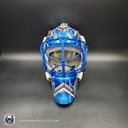 Henrik Lundqvist Signed Goalie Mask 2015 New York Neon Blue Edition Signature Edition Autographed Tribute