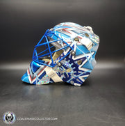 Henrik Lundqvist Signed Goalie Mask 2015 New York Neon Blue Edition Signature Edition Autographed Tribute