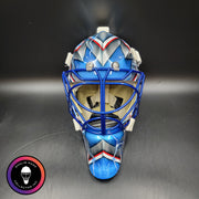 Henrik Lundqvist Signed Goalie Mask 2015 New York Neon Blue Edition Signature Edition Autographed Tribute