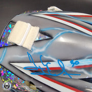 Henrik Lundqvist Signed Goalie Mask 2015 New York Neon Blue Edition Signature Edition Autographed Tribute